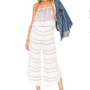 Young, Fabulous & Broke Aviana Jumpsuit, Cream/Mauve, XS